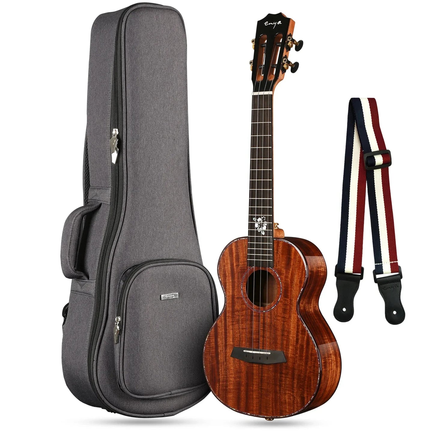 Enya EUC-K5 23 Inch All-Solid Acacia Concert Ukulele - Premium ukelele from Lizard Vigilante - Just $499.99! Shop now at Lizard Vigilante