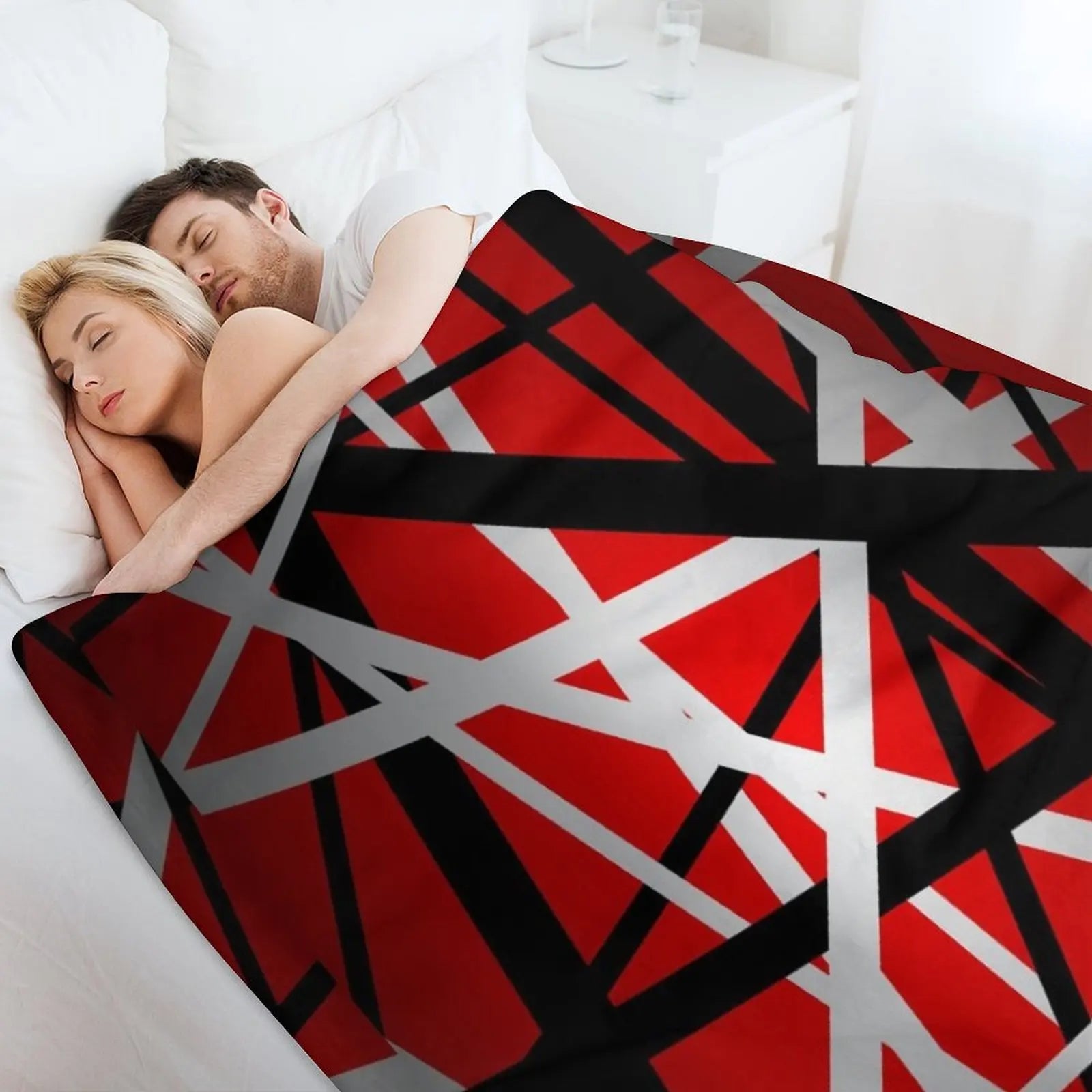 EVH 3D Plush Throw Blanket – 3D Printed Portable Blanket for Home, Travel, and Outdoor Use - Premium blanket from Lizard Vigilante - Just $38.99! Shop now at Lizard Vigilante