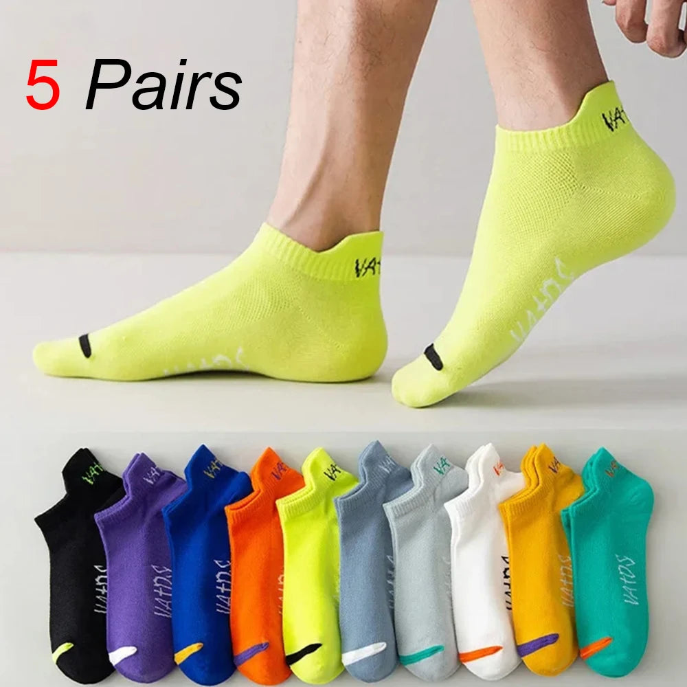 10 Pairs Men's Low-Cut Boat Socks - Breathable, Sweat-Absorbent, Non-Pilling Casual Ankle Socks for Business and Sports - Premium Socks from Lizard Vigilante - Just $14.99! Shop now at Lizard Vigilante