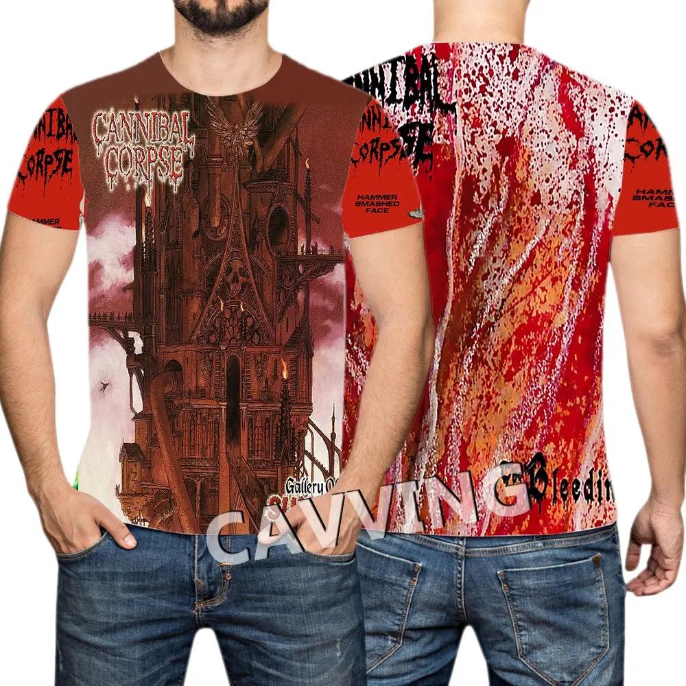 CANNIBAL CORPSE  3D Printed  Casual T-shirts Hip Hop Tee Shirts Harajuku Styles Tops Fashion Clothing  for Women/men - Premium t-shirt from Lizard Vigilante - Just $23.99! Shop now at Lizard Vigilante