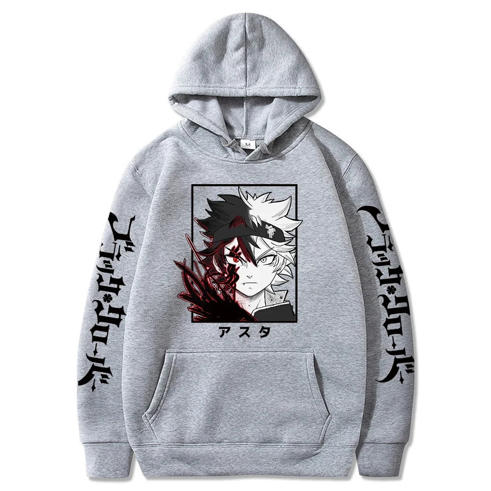 Black Clover Asta Hoodie - Oversized Manga Streetwear Hoodie for Men | Fleece Pullover with Bold Anime Print – Asta’s Power, Your Fashion - Premium hoodie from Lizard Vigilante - Just $46.66! Shop now at Lizard Vigilante