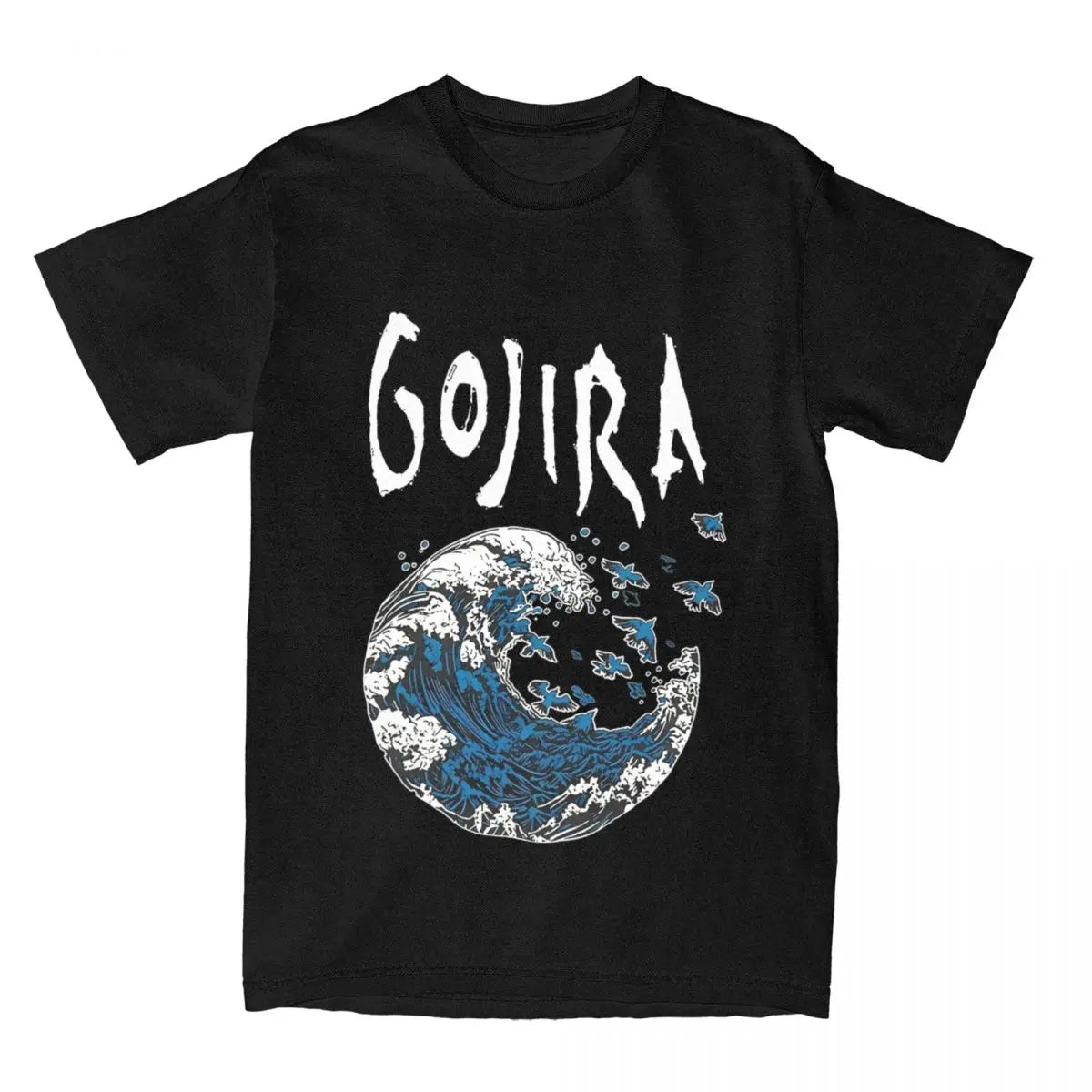 Men's Vintage Gojira Rock Band T-Shirt - 100% Cotton, Short Sleeve, Round Neck Tee in Plus Sizes Up to 6XL - Premium t-shirt from Lizard Vigilante - Just $21.99! Shop now at Lizard Vigilante