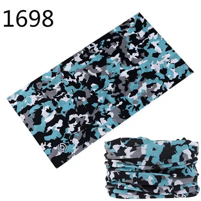 Camouflage Seamless Magic Bandana Buffs Neck Gaiter Paisley Headband Cycling Fishing Tube Face Shield Men Women Scarf Mask Cap - Premium neck gaiter from Lizard Vigilante - Just $5.99! Shop now at Lizard Vigilante