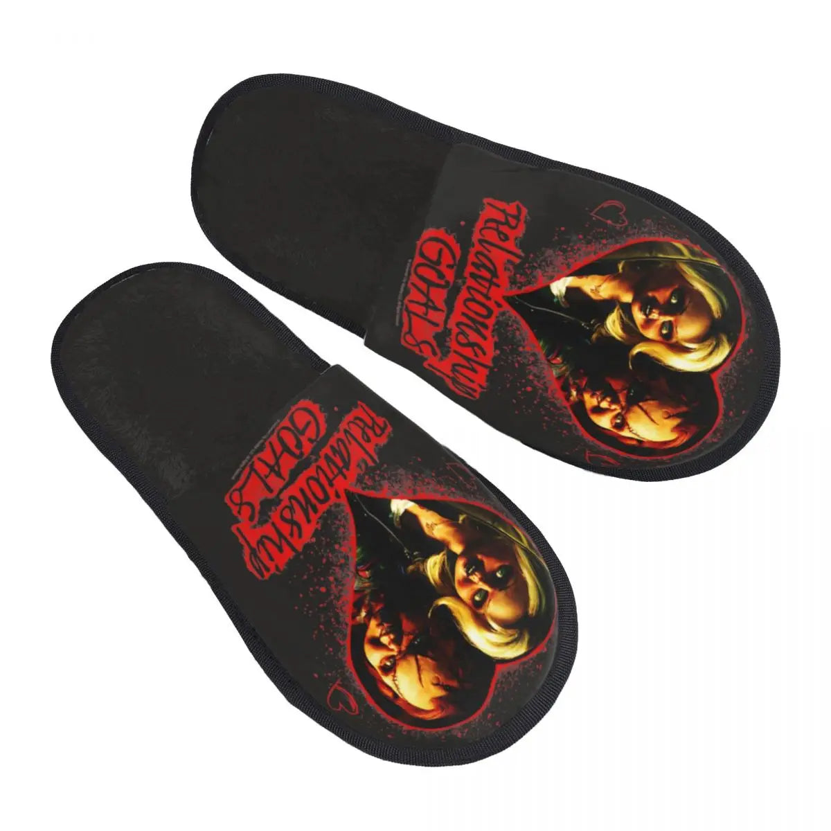 Custom Bride of Chucky Comfort Scuff Memory Foam Slippers – Women Horror Movie Child's Play Hotel House Shoes - Premium slippers from Lizard Vigilante - Just $26.66! Shop now at Lizard Vigilante