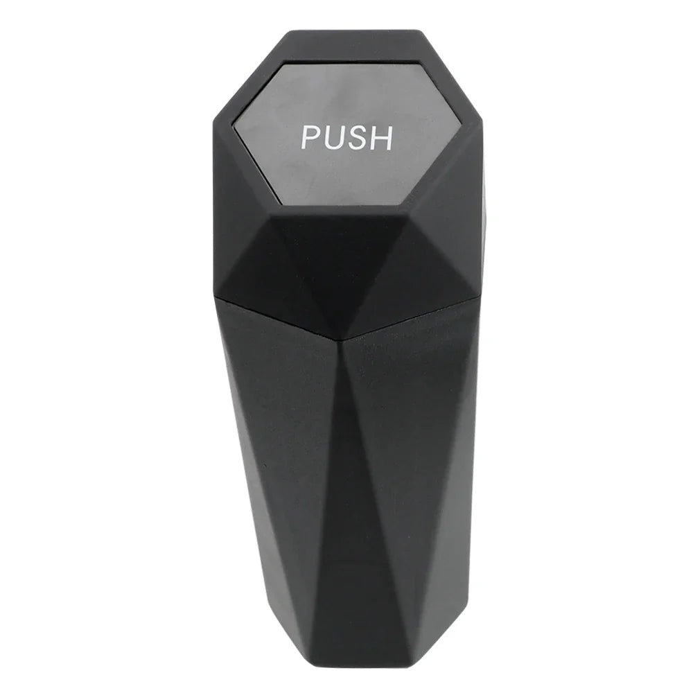 Portable Car Dustbin with Lid Car Trash Can for Automotive Car Home Bedroom Office Leak-proof Auto Trash Bin Mini Garbage Bin