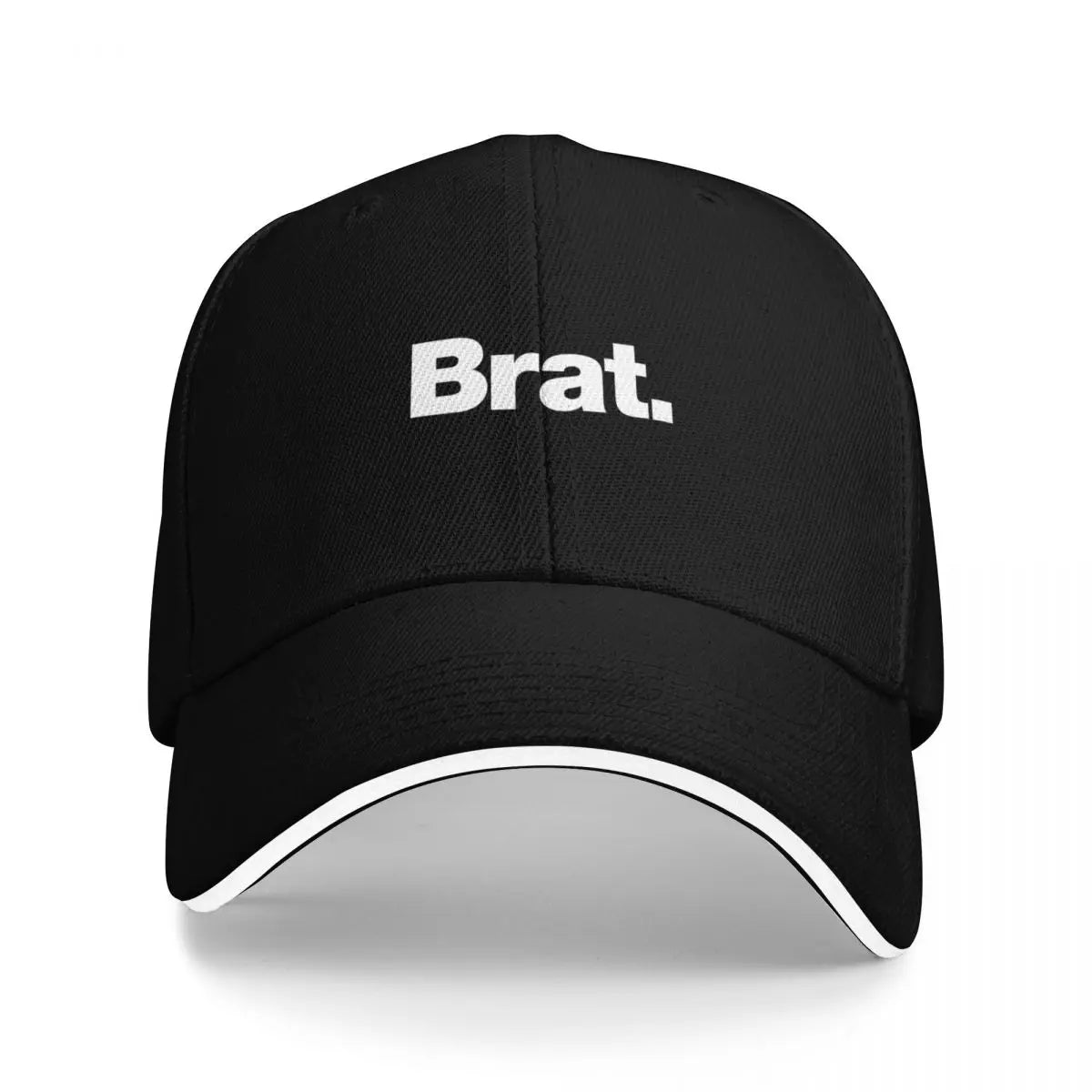 Brat. Rave Visor Baseball Cap Streetwear Adjustable Black Hat