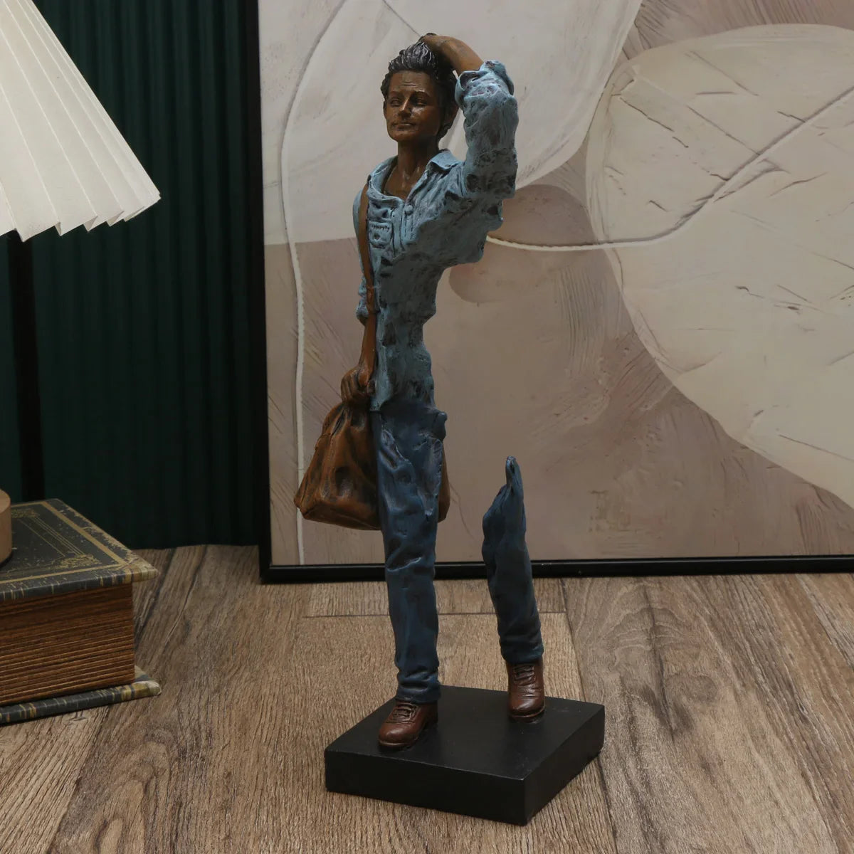 Traveler Sculpture - Abstract Resin Decor for Home & Office, Versatile Indoor/Outdoor Accent Piece