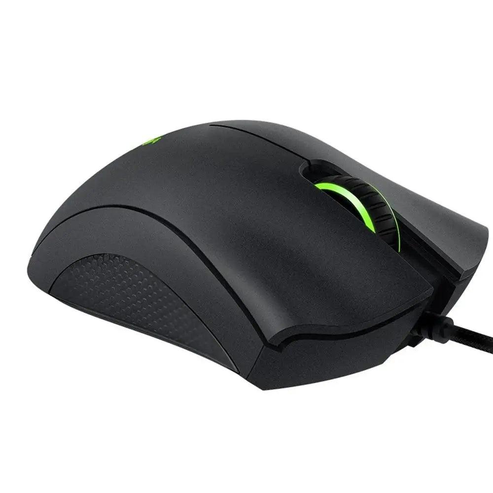 Black Razer DeathAdder Essential Wired Gaming Mouse Mice 6400DPI Optical Sensor 5 Independently Buttons For PC Gamer - Lizard Vigilante