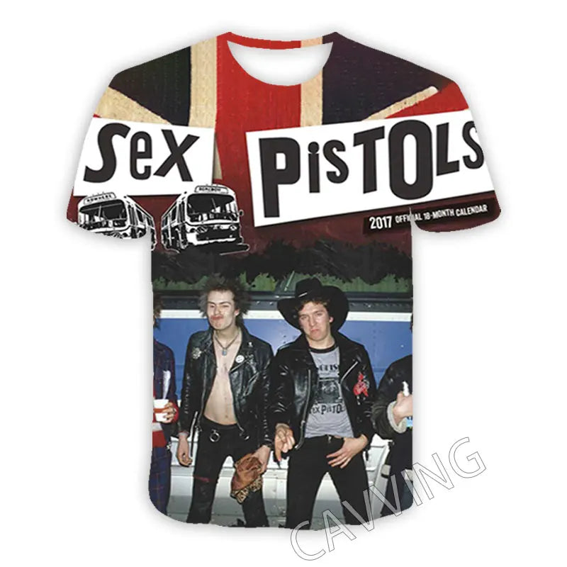 3D Printed Punk Rock Band Sex Pistols Casual T-shirts Hip Hop T Shirts Harajuku Styles Tops Clothing for Men/women - Premium  from Lizard Vigilante - Just $28.99! Shop now at Lizard Vigilante