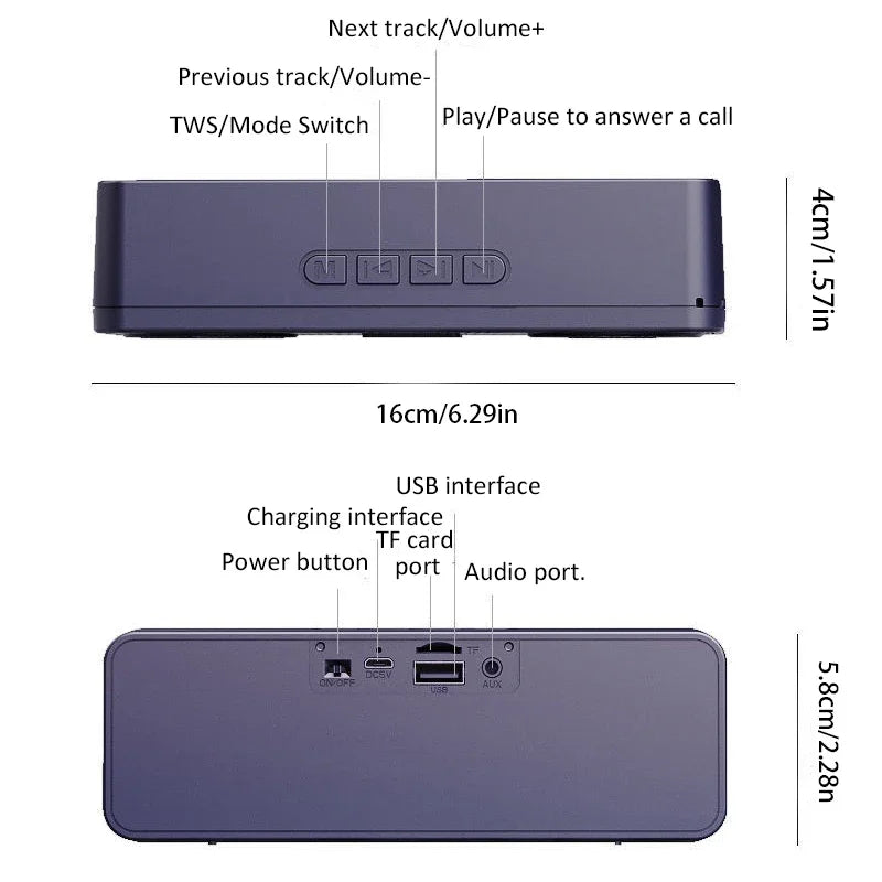 Bluetooth S18 Wireless Creative Smart Speaker Mobile Phone Audio Computer Subwoofer Outdoor Convenient Radio