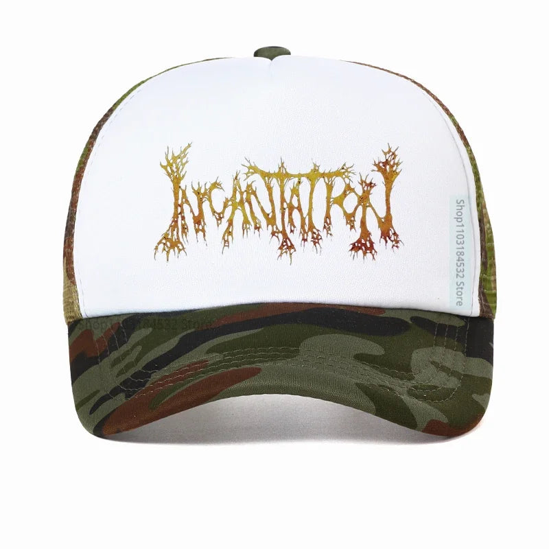 Incantation Death Metal Immolation Mayhem Watain Blood Baseball Cap - Unisex Metal Band Snapback Hat, Adjustable Rock Hat for Men & Women - Premium Hats from Lizard Vigilante - Just $23.88! Shop now at Lizard Vigilante