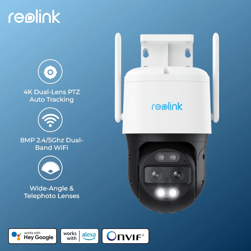 Reolink TrackMix WiFi 4K Outdoor Security Camera – Dual-Lens Motion Tracking, 8MP PTZ Cam with 6X Zoom & AI Human Detection - Premium Surveillance camera from Lizard Vigilante - Just $311.99! Shop now at Lizard Vigilante