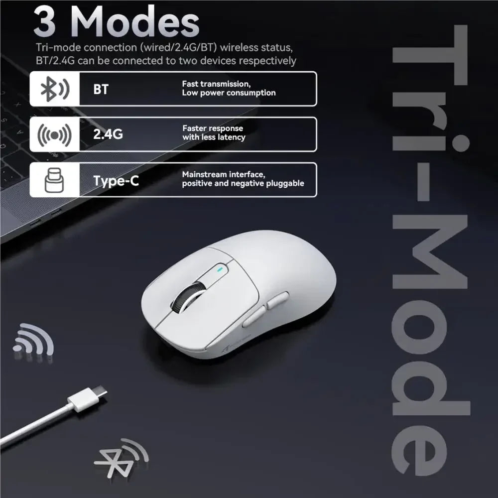 Attack Shark X3Pro Wireless  Gaming Mouse PixArt PAW3395 26000dpi Bluetooth Optical Mouse Tri-Mode Connection Macro Gaming Mouse