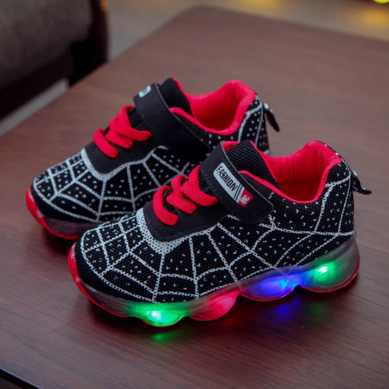 Disney Spiderman Kids Sneakers – Light-Up Breathable Shoes for Boys - Premium Shoes from Lizard Vigilante - Just $28.88! Shop now at Lizard Vigilante