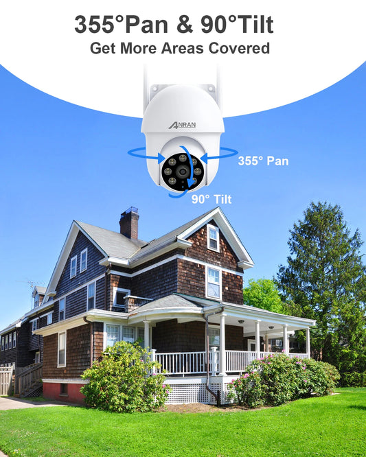ANRAN 5MP Night Riot Sentinel Cam – 24/7 Auto-Tracking Color Vision Guard With Alexa And Dual-Band WiFi