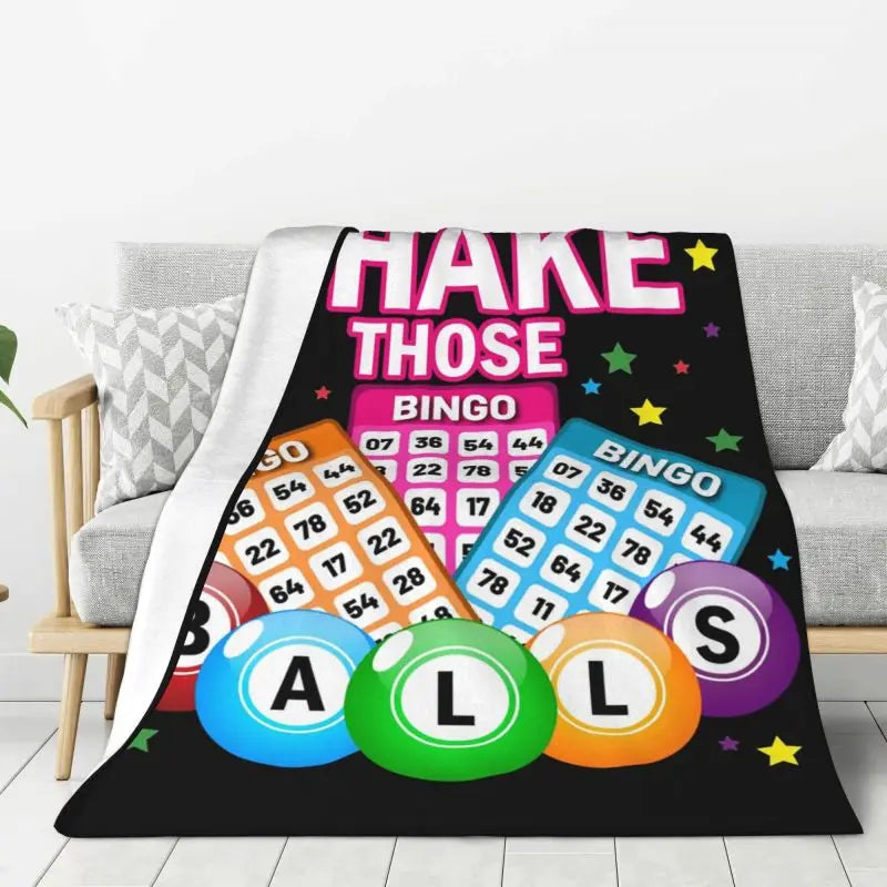 Custom 3D Printed Lucky Game Crazy Bingo Lady Gambling Player Blanket – Comfortable Soft Flannel Winter Throw Blanket for Travel, Bed, and Home - Premium blanket from Lizard Vigilante - Just $15.99! Shop now at Lizard Vigilante