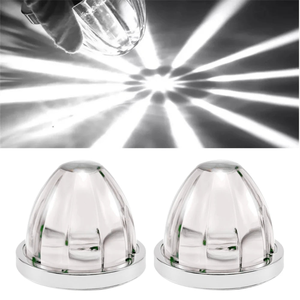 Neon Freight Fury: Watermelon Wheel Beacons — Dual 12V/24V LED Side Marker, Turn, Brake & Under-Glow