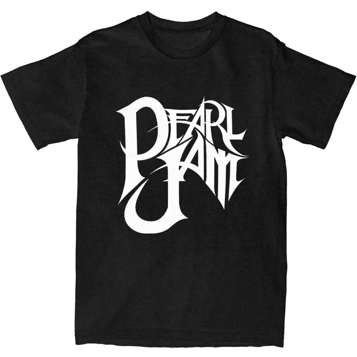 Pearl Jam Graffiti Vibes: Men’s Heavy Metal Harajuku Streetwear Tee – 100% Cotton Rock Band T-Shirt - Premium  from Lizard Vigilante - Just $24.33! Shop now at Lizard Vigilante