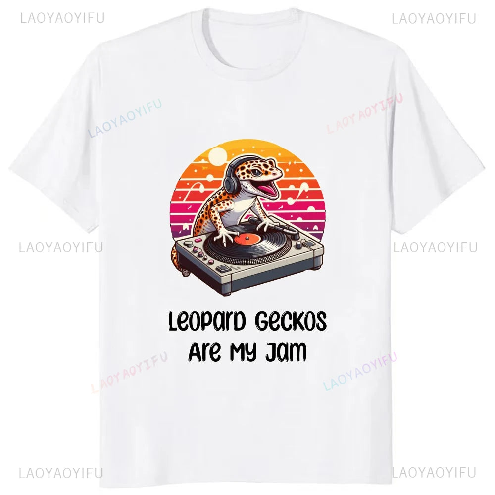 Today I'm Feeling Crested Gecko Tees – Fashion Casual Streetwear Hip-hop Loose O-neck T-Shirt for Men - Premium tee from Lizard Vigilante - Just $22.88! Shop now at Lizard Vigilante