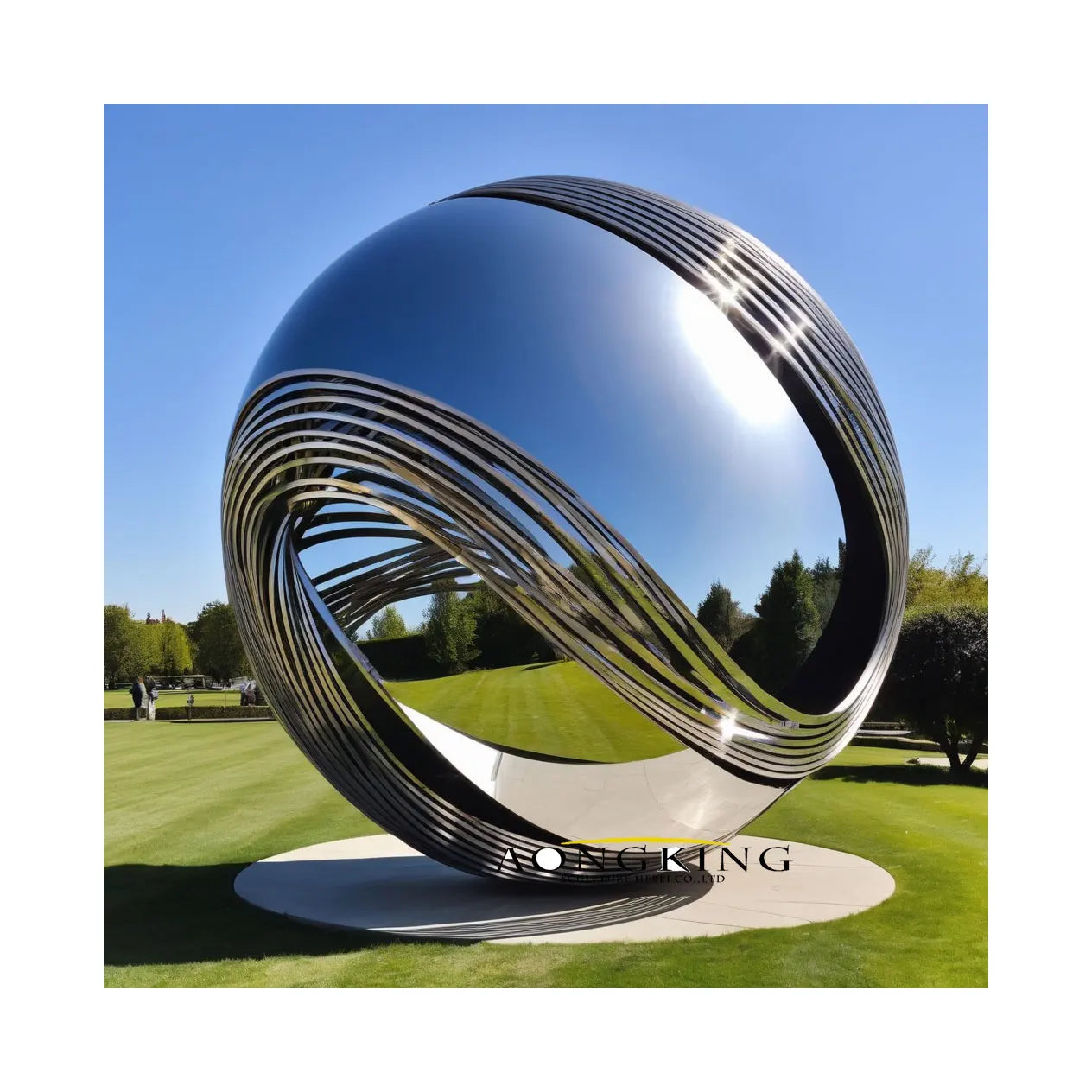 Garden Art Design large sculpture stainless steel statue hand-shaped statue