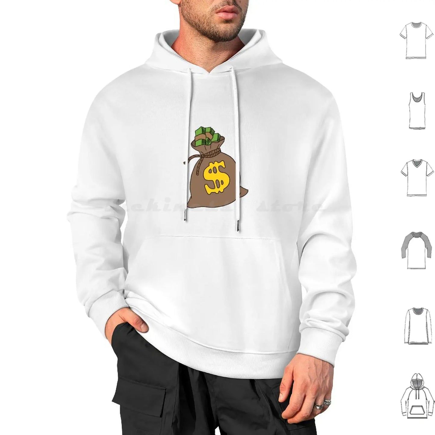 Cash Flow Money Bag Hoodie – Hustle Hard, Stack High! | Rich Mula Dollar Graphic Sweatshirt | Pay Me Payday Streetwear - Premium hoodies from Lizard Vigilante - Just $33.99! Shop now at Lizard Vigilante