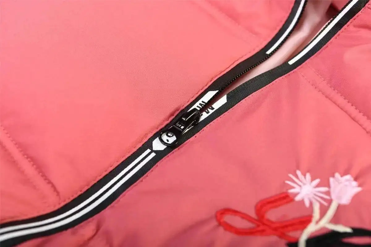 4 Color Big Size Winter Keep Warm Long Style Girls Jacket Teenage Thick Heavy Cold-proof Hooded Windbreaker Coat For Kids