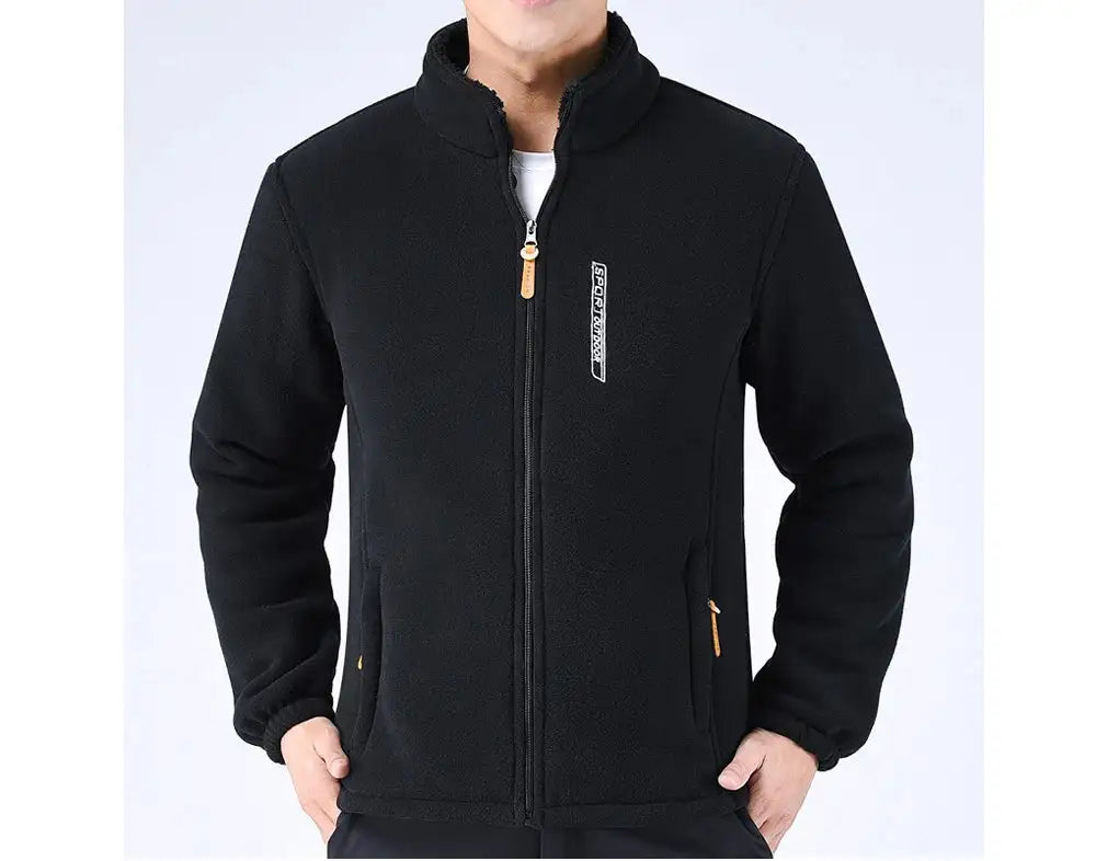 DIMUSI Winter Men's Polartec Jackets Casual Male Outwear Velvet Windbreaker Jackets Mens Soft Fleece Warm Jackets Brand Clothing