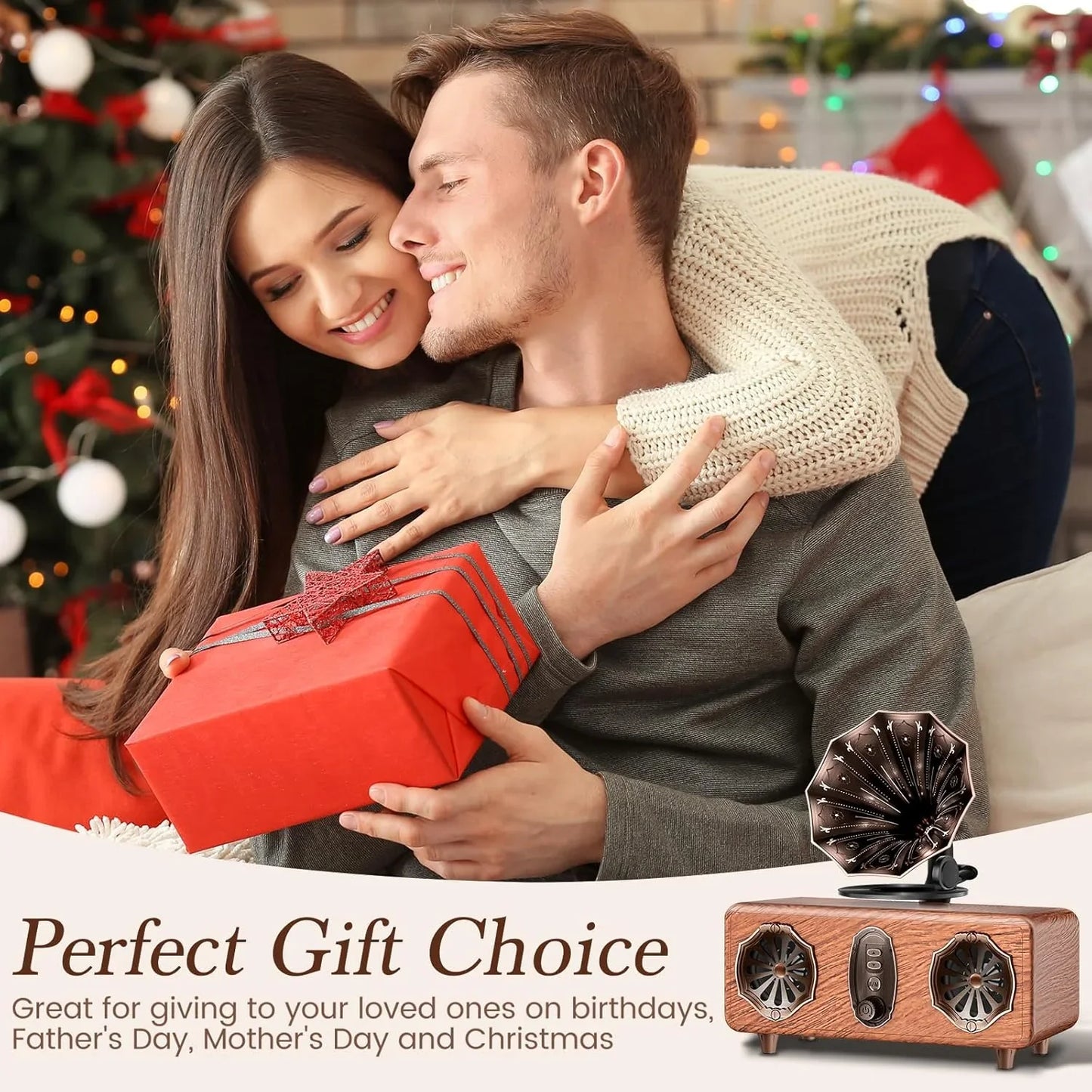 AS36 Bluetooth Speaker Features High-Quality Retro Multi-Functional FM Radio High-Volume Wireless Audio System Subwoofer Gift