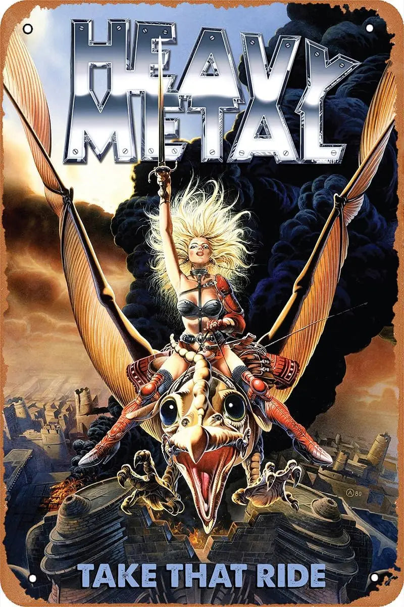 Retro Mayhem Aluminum Assault Plate: Heavy Metal Movie Edition Wall Armor