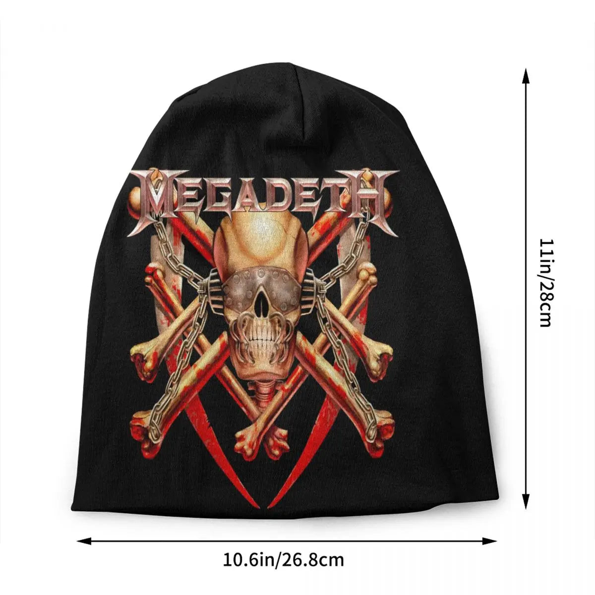 Heavy Metal Rock Megadeths Skull Skullies Beanies Caps Cool Winter Warm Men Women Knitted Hats Adult Unisex Bonnet Hats - Lizard Vigilante