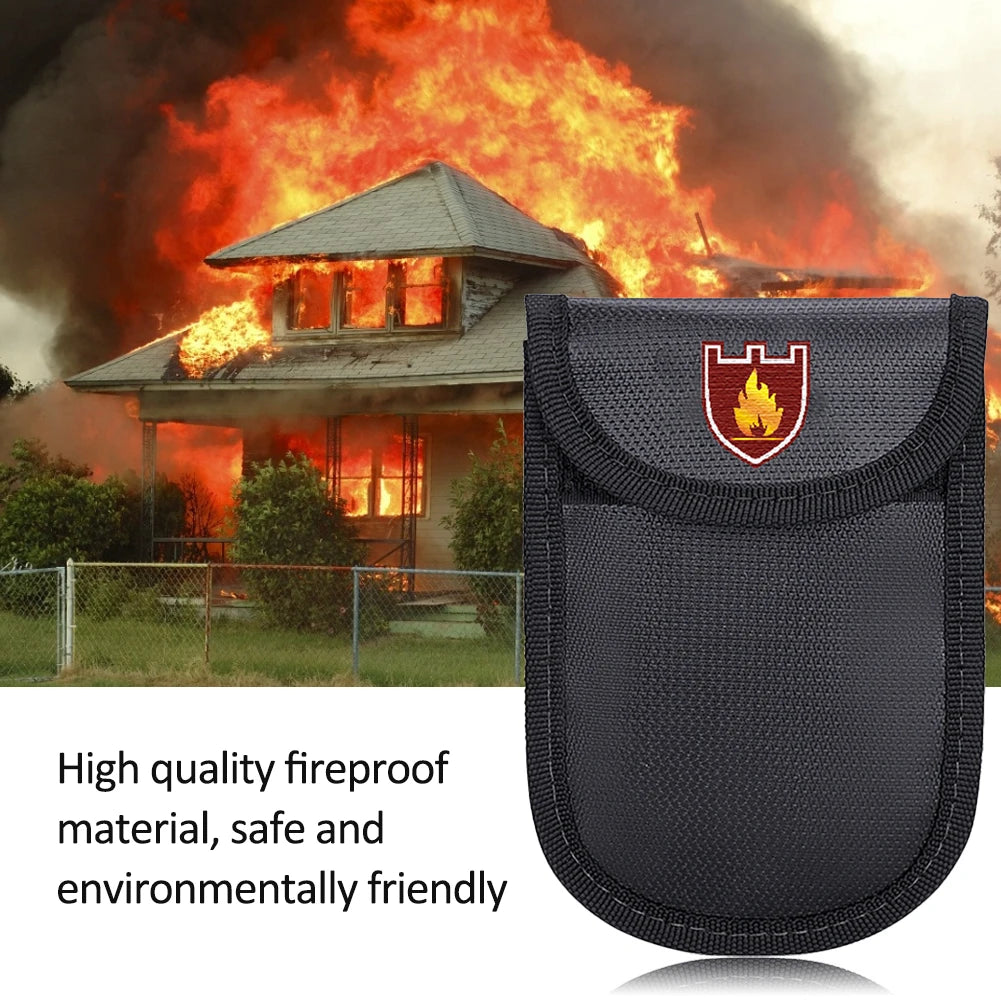 Fireproof Storage Bag for Valuables – Eco-Friendly Silicone Fiberglass Pouch for ID Cards, Passports, Cash, and More - Premium fireproof bag from Lizard Vigilante - Just $14.99! Shop now at Lizard Vigilante