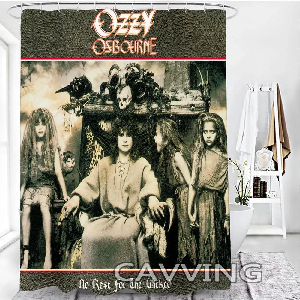 Headbang in the Bathroom: Ozzy Osbourne 3D Shower Curtain Set - Premium shower curtain from Lizard Vigilante - Just $34.99! Shop now at Lizard Vigilante