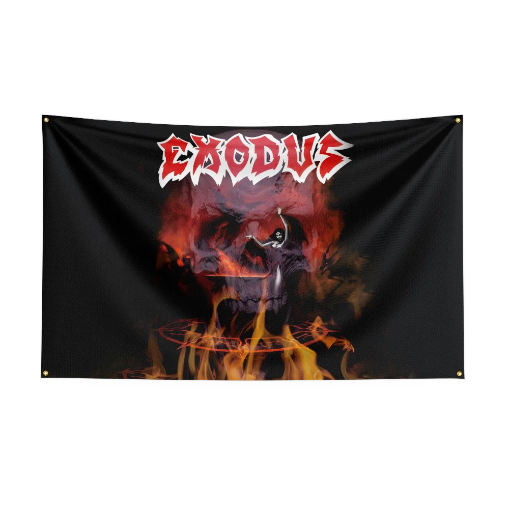 3x5 Ft Exodus Thrash Metal Rock Band Flag – Polyester Digital Printing Banner for Bedroom Wall Art & Outdoor Tapestry Decoration - Premium flag from Lizard Vigilante - Just $17.99! Shop now at Lizard Vigilante