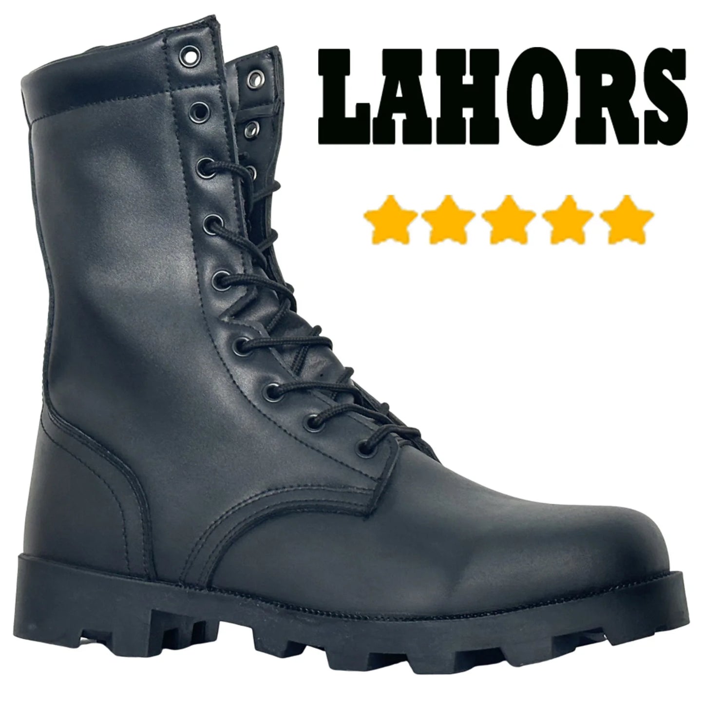 LAHORS Original Leather Tactical Boots – Men’s Sport Hiking Outdoor Ankle Desert Combat Boots - Premium boots from Lizard Vigilante - Just $43.88! Shop now at Lizard Vigilante