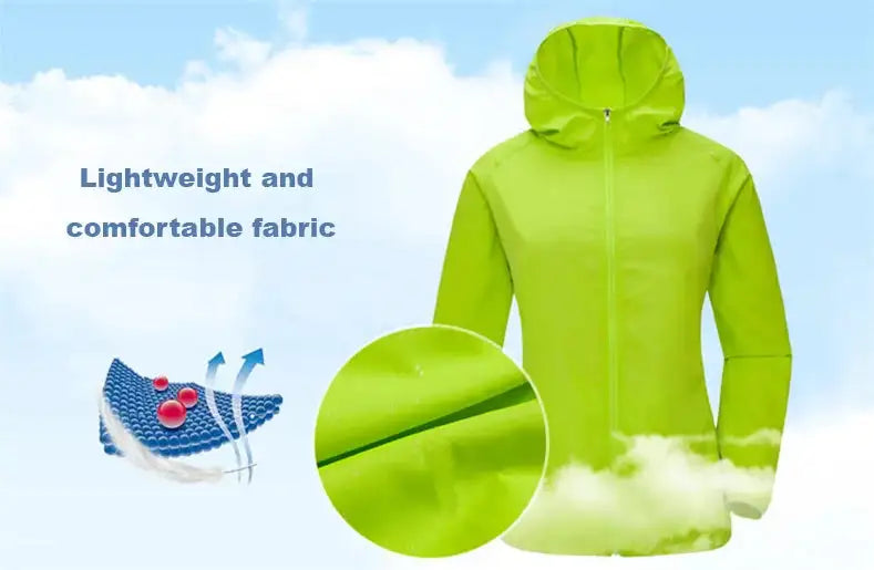 Camping Waterproof Jacket Men Women Windbreaker Men Raincoat Rain Jacket Men Waterproof Hiking Climbing Clothes Sun Protection