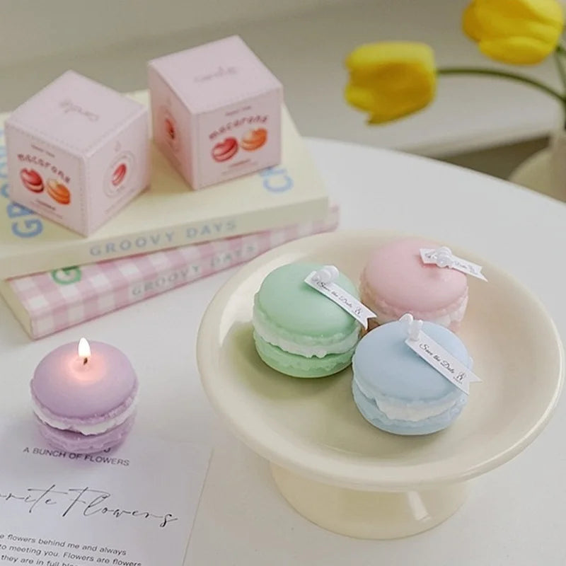 2025 Cute Macaron Creative Styling Aromatherapy Candles Home Fragrance Collection Decoration Ornaments Christmas Birthday Gifts