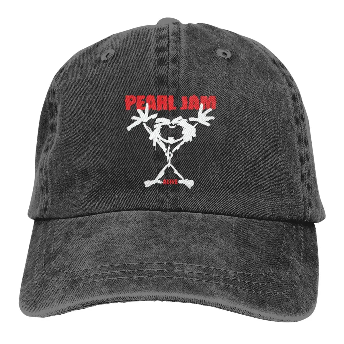 Pearl Jam Emblem Rock Grunge Band Baseball Cap – Unisex Distressed Washed Casual Summer Hat - Premium hats from Lizard Vigilante - Just $23.88! Shop now at Lizard Vigilante