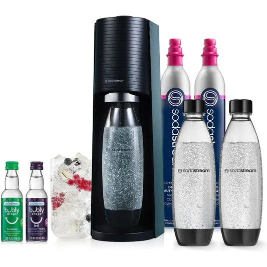 SodaStream Terra Sparkling Water Maker Bundle (Black) with CO2, DWS Bottles, and Bubly Drops Flavors - Includes Everything You Need for Fresh, Custom Sparkling Water - Premium soda maker from Lizard Vigilante - Just $188.88! Shop now at Lizard Vigilante