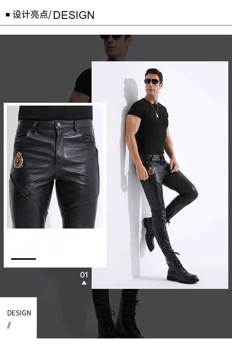 Iron Venom Sheepskin Ride-Lock Moto Pants — Genuine Leather Winter Armor for Street Kings