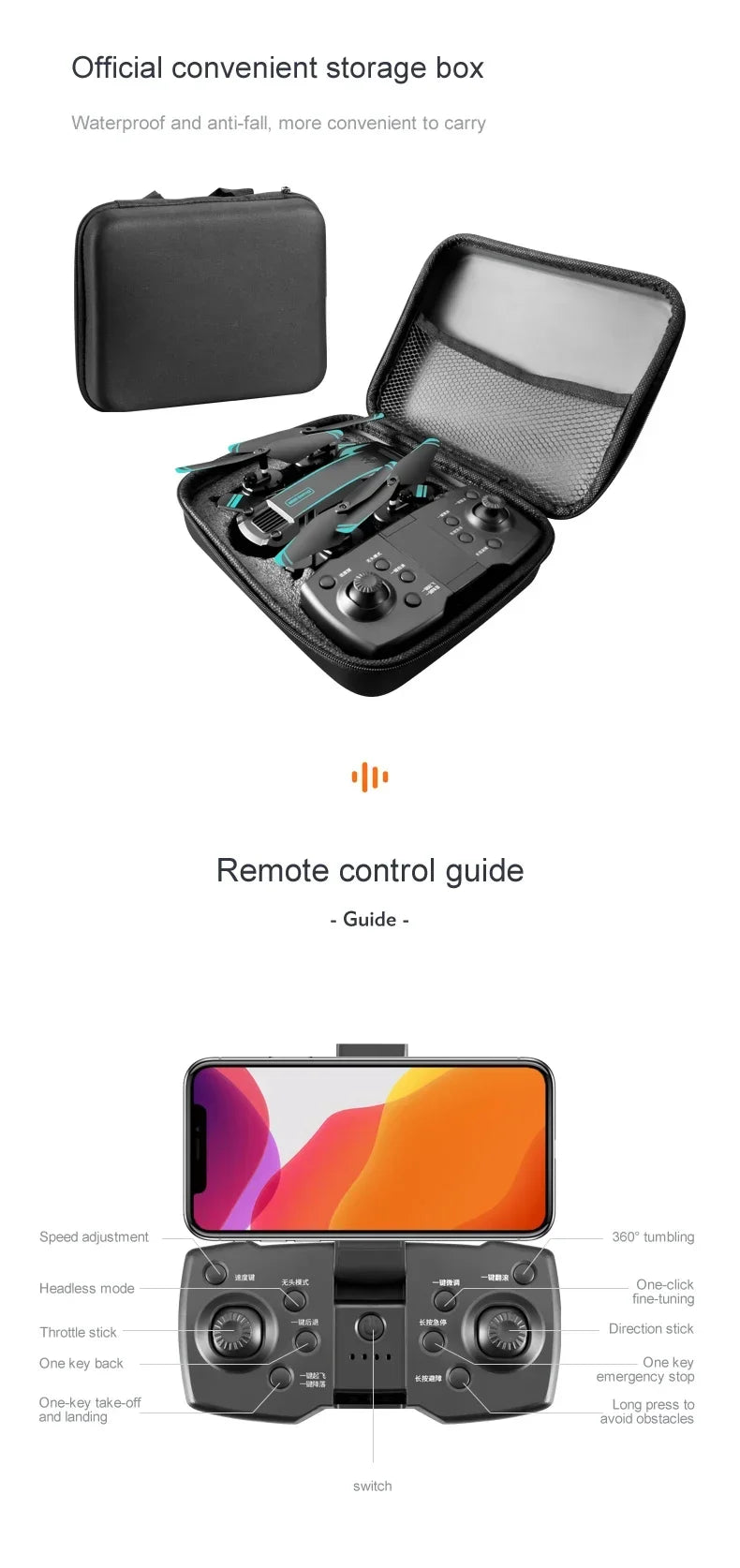 Xiaomi MIJIA G6Pro Foldable Drone - Capture the Sky - Premium  from Lizard Vigilante - Just $40.99! Shop now at Lizard Vigilante