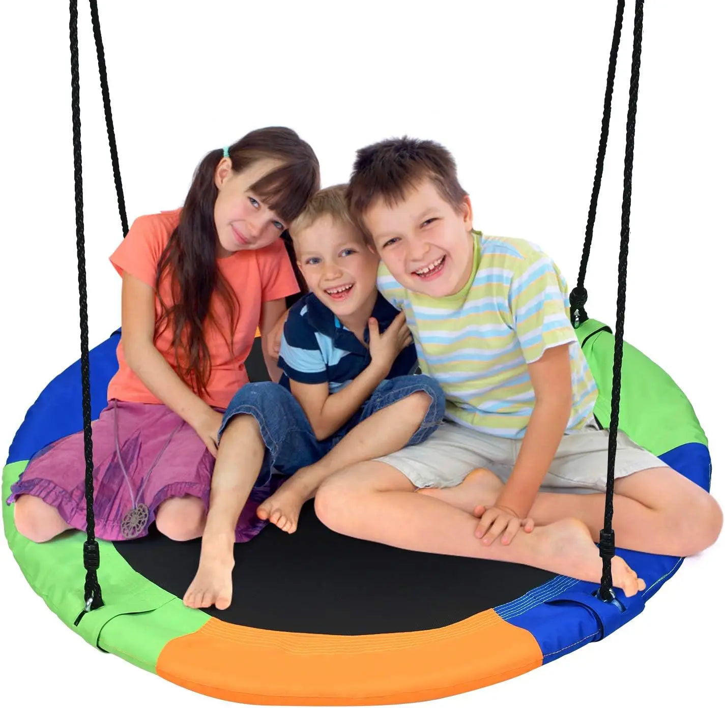 Tree Swing, 40 Inch Saucer Swing for Kids Outdoor, 700 lbs Weight Capacity Round Swing w/ 900D Waterproof Oxford Cloth, Adjustab - Premium  from Lizard Vigilante - Just $63.99! Shop now at Lizard Vigilante