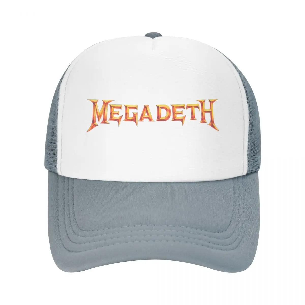 Heavy Metal Rock Roll Music Megadeths Print Baseball Cap Women Men Adjustable Trucker Hat Outdoor Snapback Caps Summer Hats - Lizard Vigilante