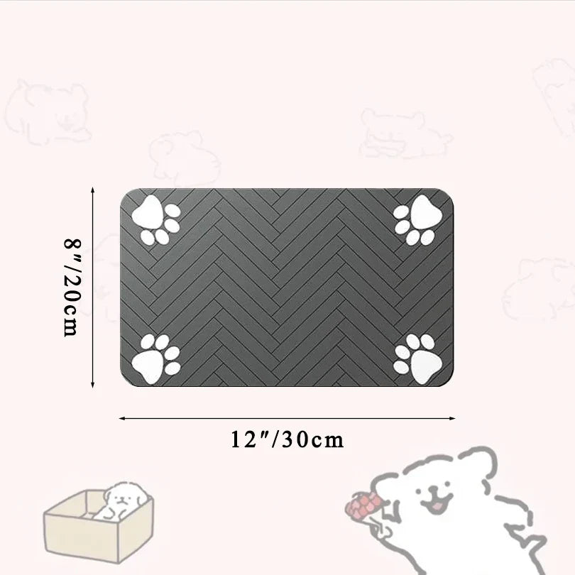 Pet Feeding Dropshipping Pet Placemat for Food and Water Bowl, with Waterproof Rubber Backing, Quick Dry Water Mat for Dog Cat