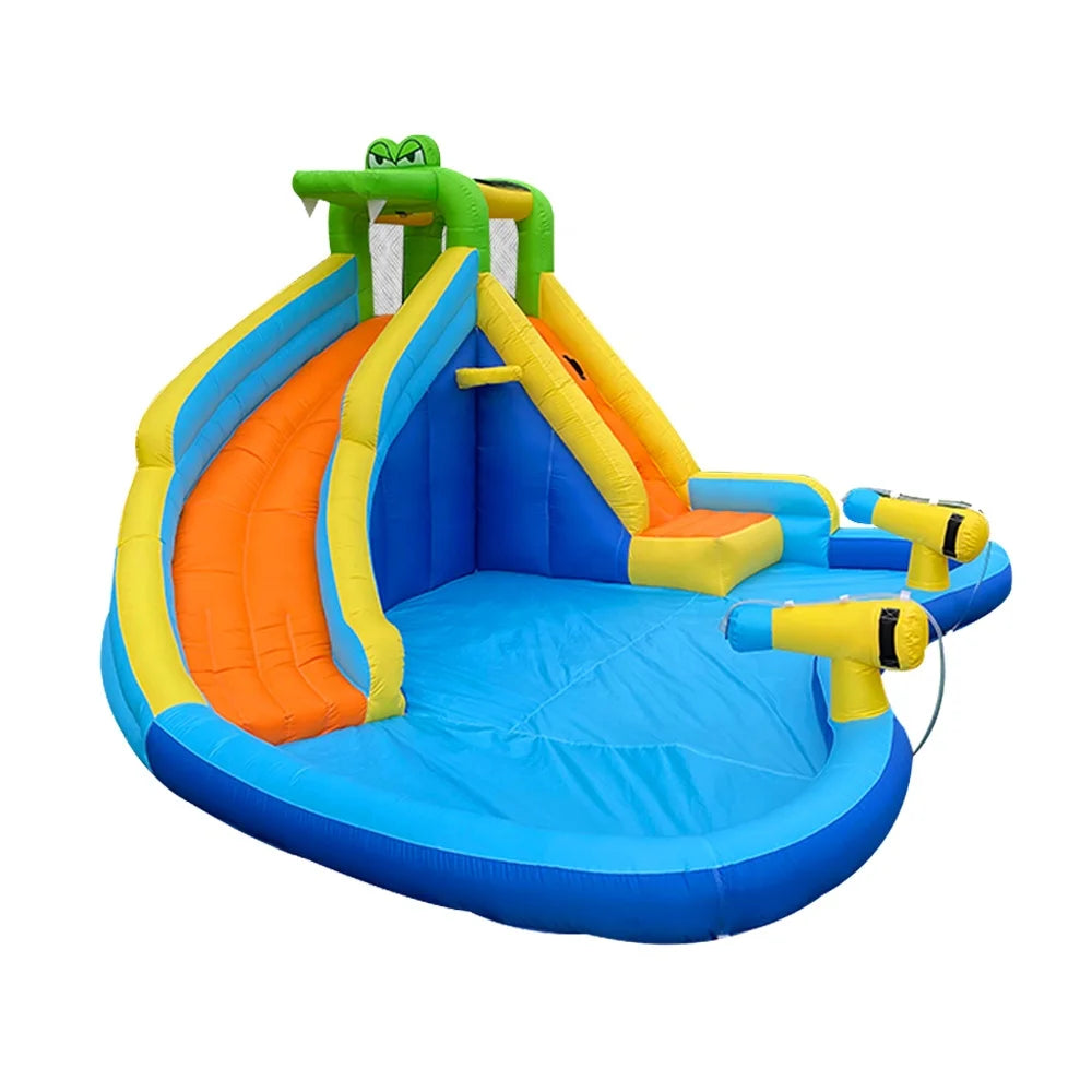 Joy Crocodile Inflatable Water Slide & Rock Climbing Amusement Park – Indoor/Outdoor Adventure Toy for Kids – With Blower & Repair Kit – Epic Fun for Ages 2+ - Premium bounce house from Lizard Vigilante - Just $669.99! Shop now at Lizard Vigilante