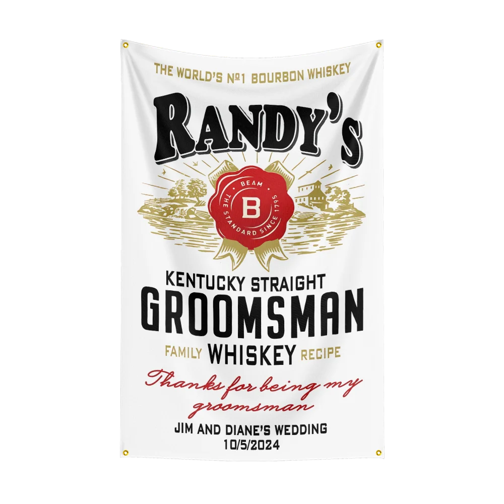 3×5ft Whisky Jim Beams Flag – Polyester Printed Alcohol Wine Banner for Drink, Rum, and Beer Decor - Premium  from Lizard Vigilante - Just $15.99! Shop now at Lizard Vigilante