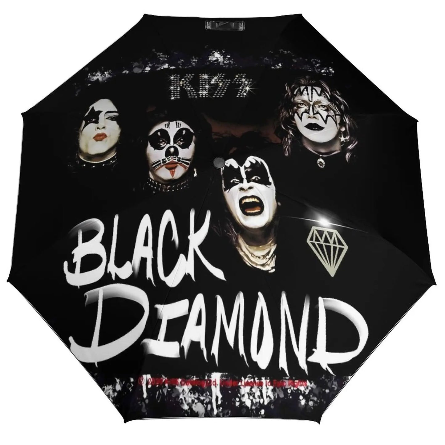 Kiss Logo Umbrella Rock Band Print Unique Windshield Sunshield Umbrella Folding Golf - Premium  from Lizard Vigilante - Just $45.99! Shop now at Lizard Vigilante