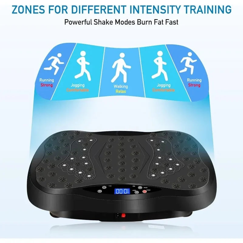 Vibration Plate Exercise Machine with Remote Control, Vibration Platform for Weight Loss, Whole Body Workout Machine, - Premium  from Lizard Vigilante - Just $161.99! Shop now at Lizard Vigilante