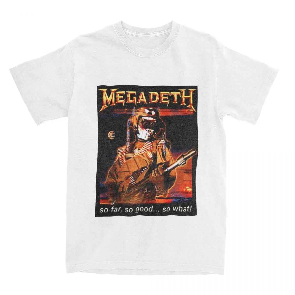 Megadeth 100% Cotton T-Shirt for Men & Women – Comfortable Novelty O-Neck Tee, Big Sizes Available - Premium t-shirt from Lizard Vigilante - Just $23.88! Shop now at Lizard Vigilante