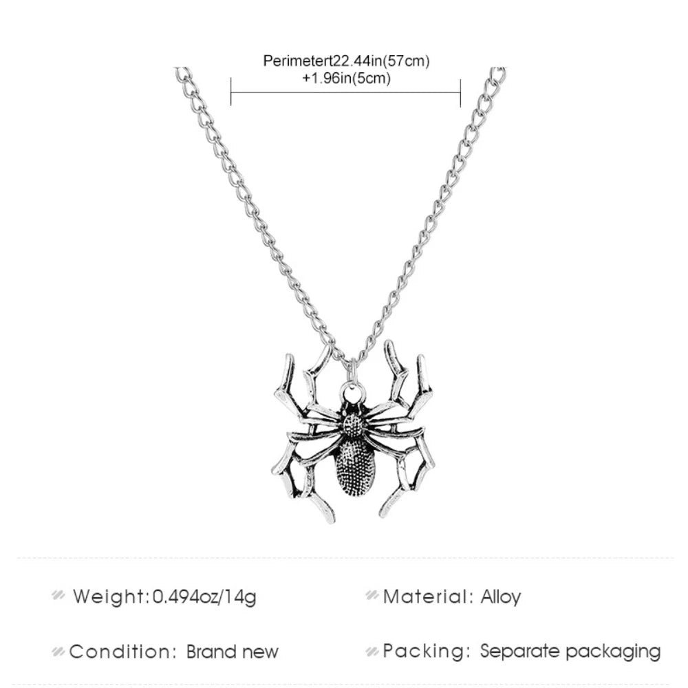 WIDOW SIGNAL // Spider Charm Chain for the Wicked & the Wired - Premium necklace from dsers - Just $22.22! Shop now at Lizard Vigilante