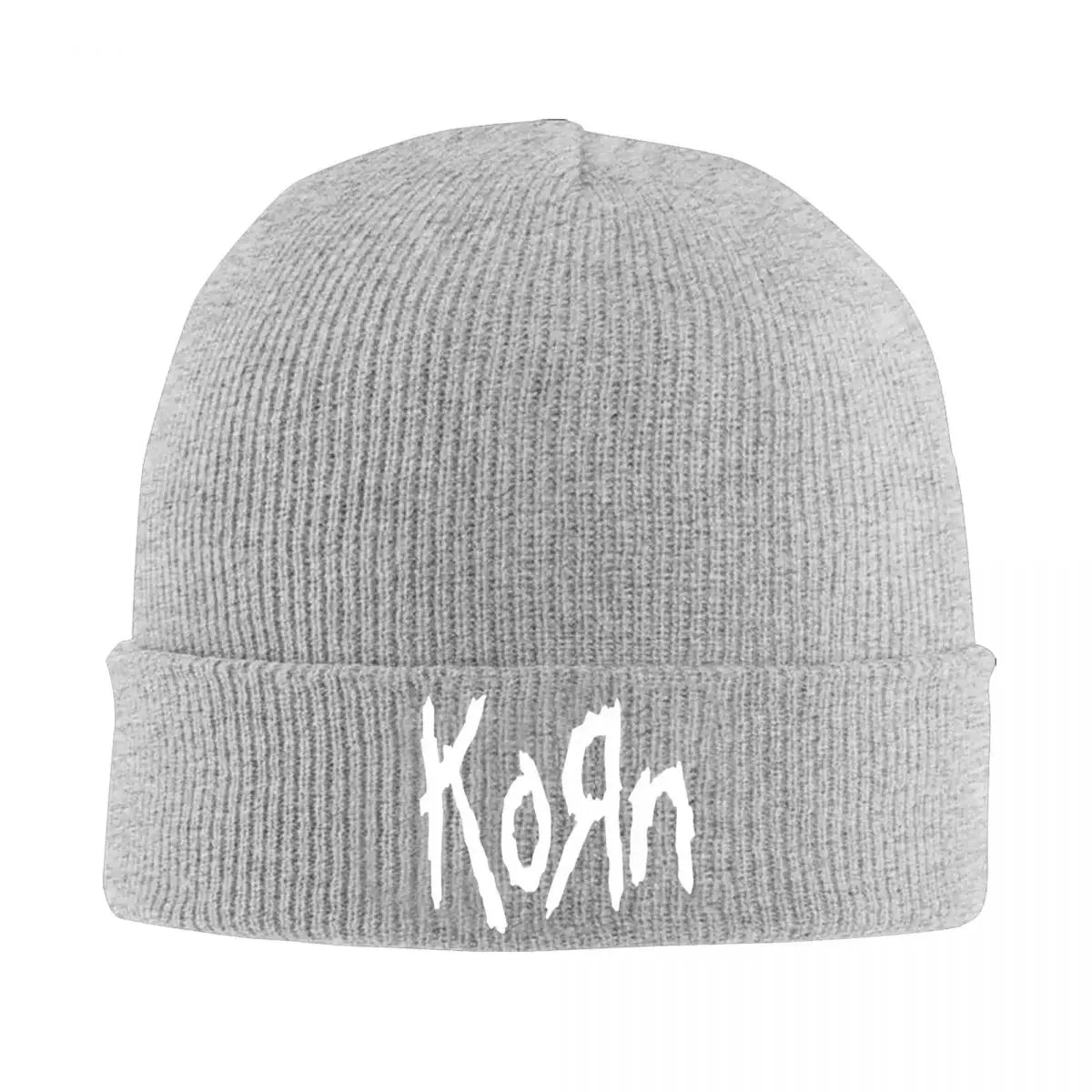 Korn Band Logo Beanie Hat – Unisex Street Hippie Skullies for Winter - Premium 2-piece suit from Lizard Vigilante - Just $19.99! Shop now at Lizard Vigilante